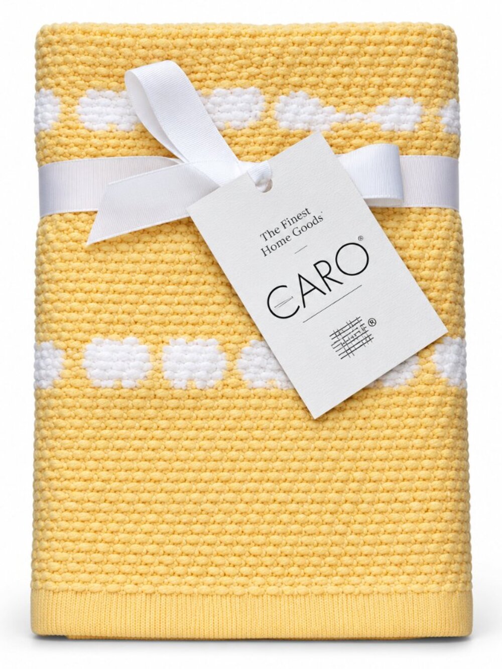 Caro Home Yellow Fingertip Towels Summer Bathroom Easter Spring Set of 2